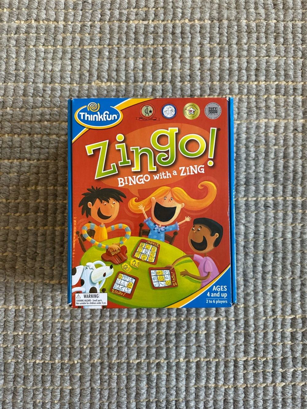 Think! Zingo! Kids Matching Bingo Game - Red, Green, Blue, Yellow
